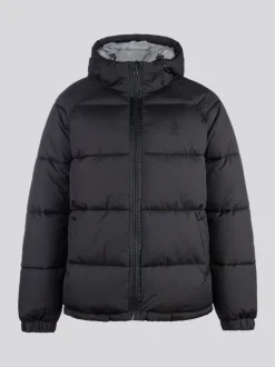 U.S. Polo Assn. Mens Ripstop Hooded Puffer Jacket