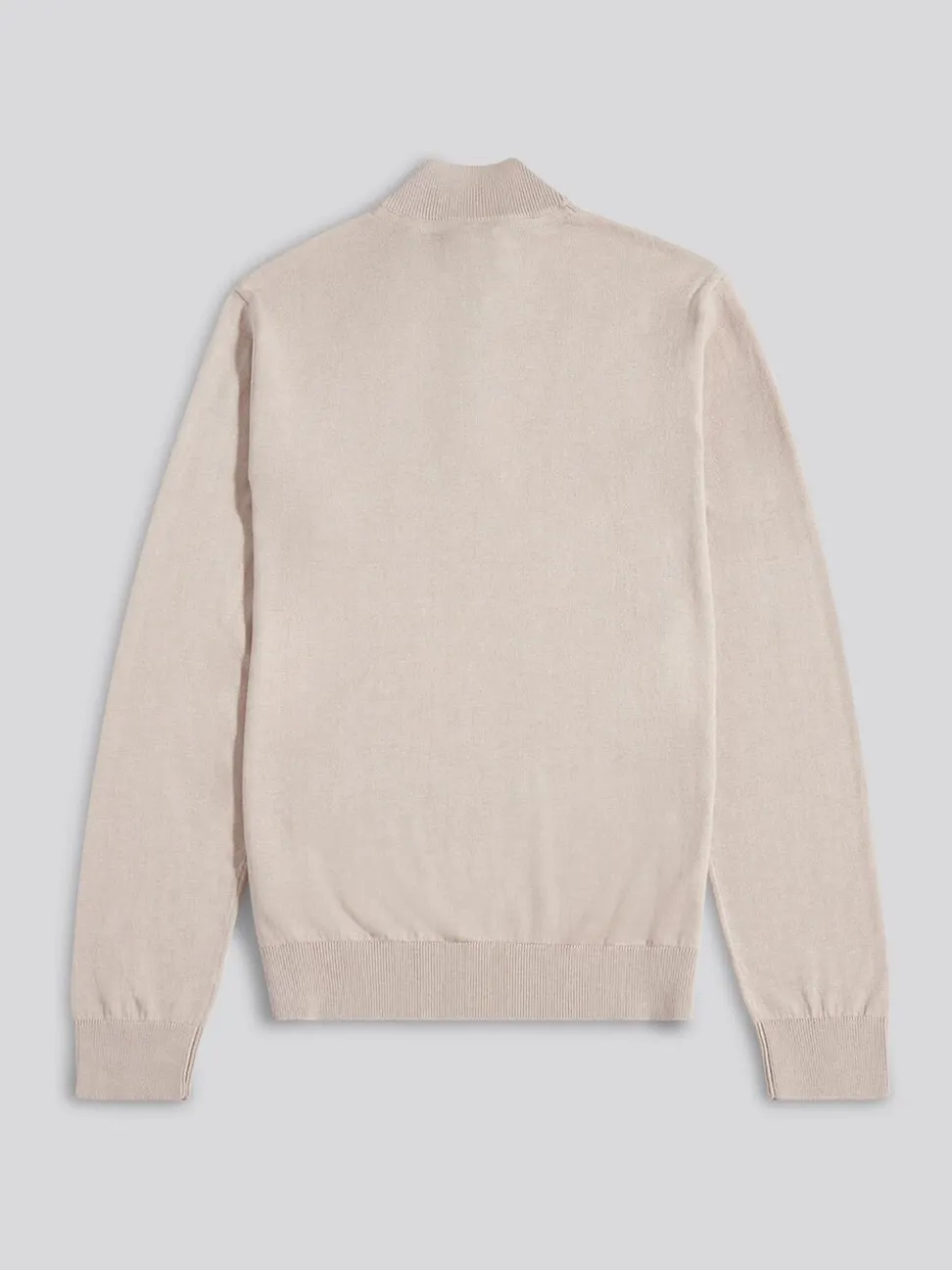 U.S. Polo Assn. Natural Cotton Funnel Neck Quarter Zip Knit