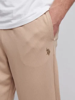 U.S. Polo Assn. Natural Mens Double Horsemen Loopback Joggers