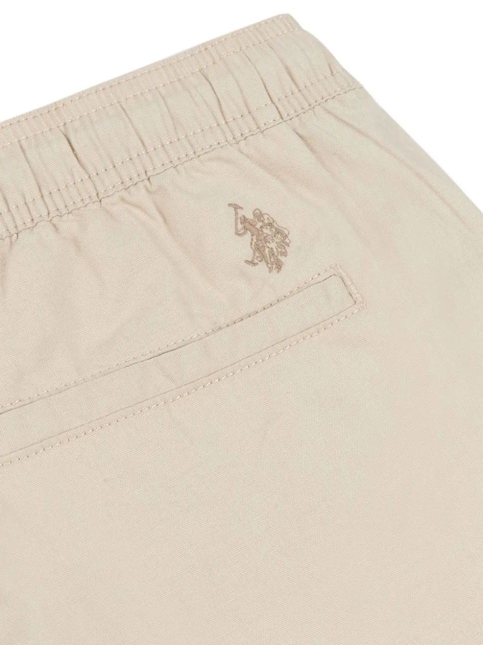 U.S. Polo Assn. Natural Mens Linen Blend Deck Shorts