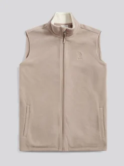 U.S. Polo Assn Natural Micro Fleece Gilet