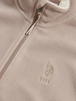 U.S. Polo Assn Natural Micro Fleece Gilet