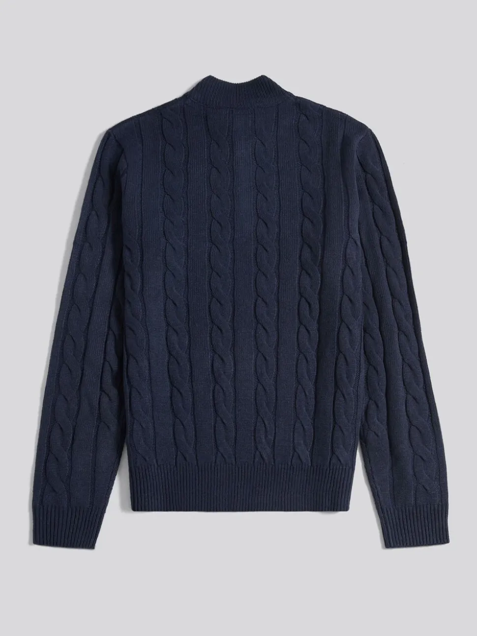 U.S. Polo Assn. Navy Blue Cable Knit Funnel