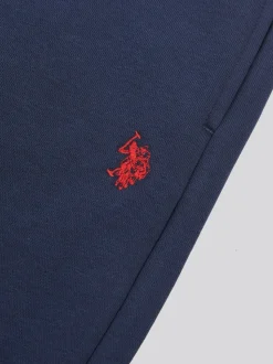 U.S. Polo Assn. Navy Blue Mens Double Horsemen Straight Leg Joggers