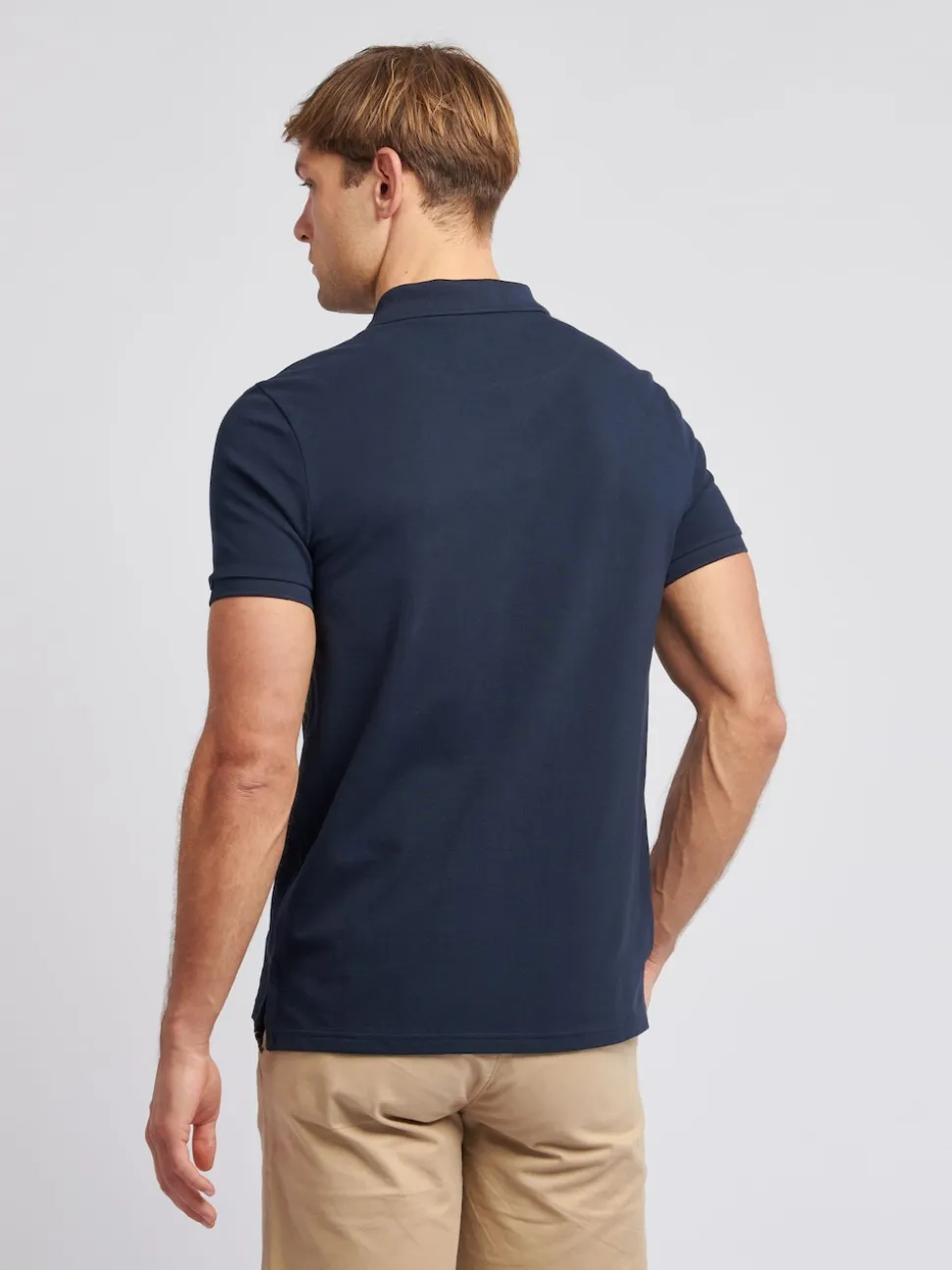 U.S. Polo Assn. Navy Blue Regular Fit Pique 100% Cotton Polo Shirt