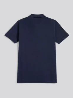 U.S. Polo Assn. Navy Blue Regular Fit Pique 100% Cotton Polo Shirt