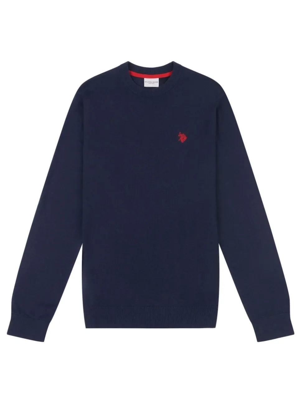 U.S. Polo Assn. Navy Mens Cotton Crew Neck Jumper