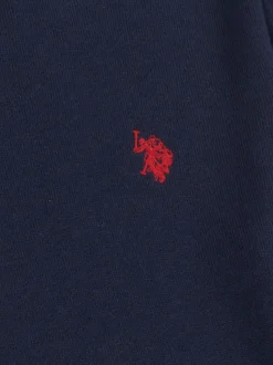 U.S. Polo Assn. Navy Mens Cotton Crew Neck Jumper