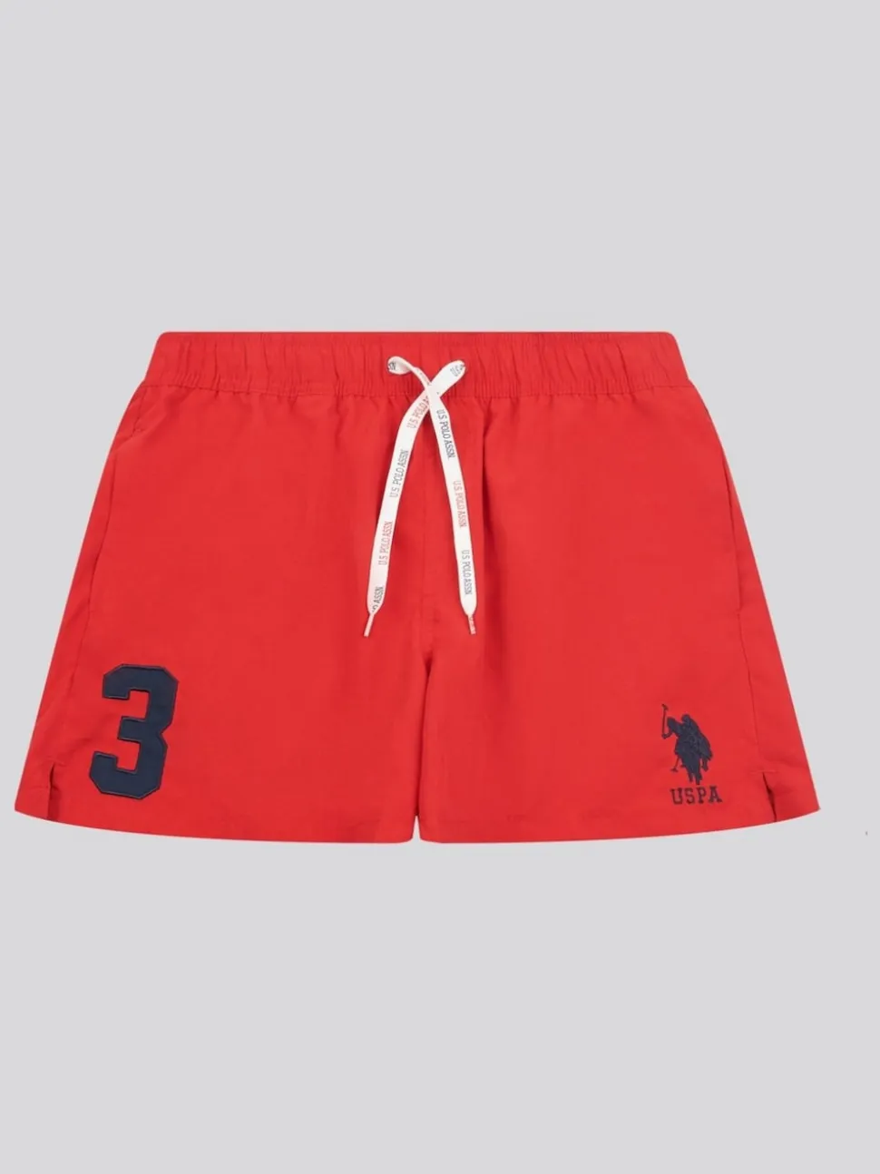 U.S. Polo Assn. Red Mens Player 3 Swim Shorts