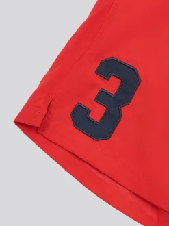 U.S. Polo Assn. Red Mens Player 3 Swim Shorts