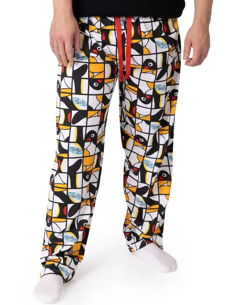 Vanilla Underground Black Pingu Comic Strip Lounge Joggers