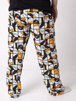 Vanilla Underground Black Pingu Comic Strip Lounge Joggers