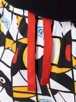 Vanilla Underground Black Pingu Comic Strip Lounge Joggers