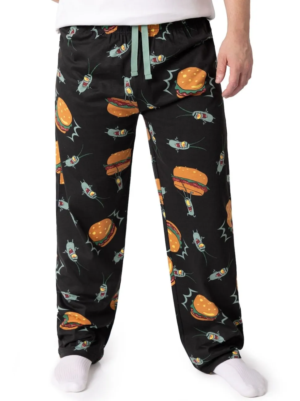 Vanilla Underground Black SpongeBob SquarePants Plankton Lounge Joggers