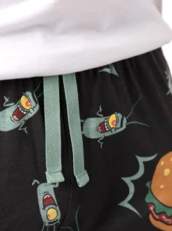 Vanilla Underground Black SpongeBob SquarePants Plankton Lounge Joggers