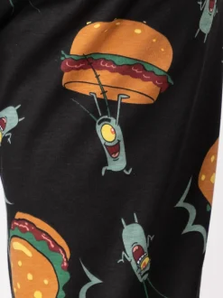 Vanilla Underground Black SpongeBob SquarePants Plankton Lounge Joggers