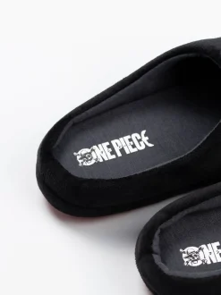 Vanilla Underground Black One Piece Mule Slippers
