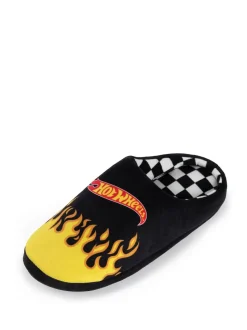 Vanilla Underground Black Hot Wheels Mule Slippers