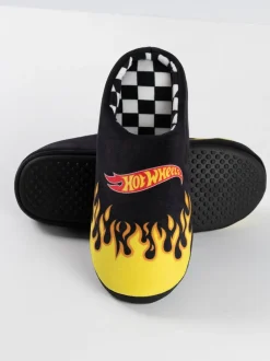 Vanilla Underground Black Hot Wheels Mule Slippers