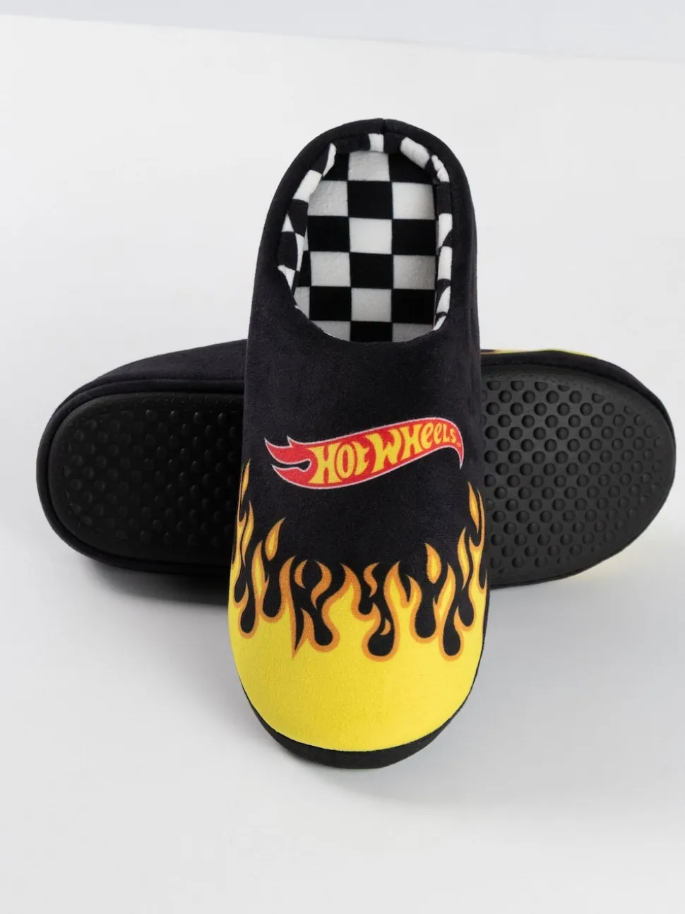 Vanilla Underground Black Hot Wheels Mule Slippers