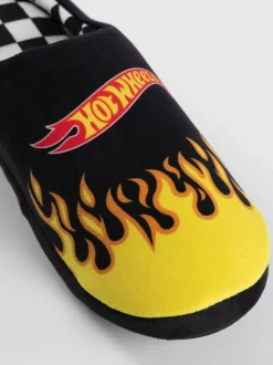 Vanilla Underground Black Hot Wheels Mule Slippers