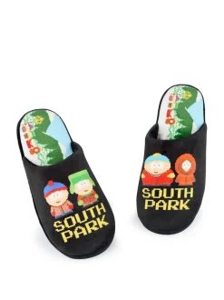 Vanilla Underground Black Mens Character Slippers