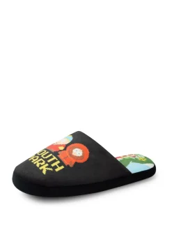 Vanilla Underground Black Mens Character Slippers