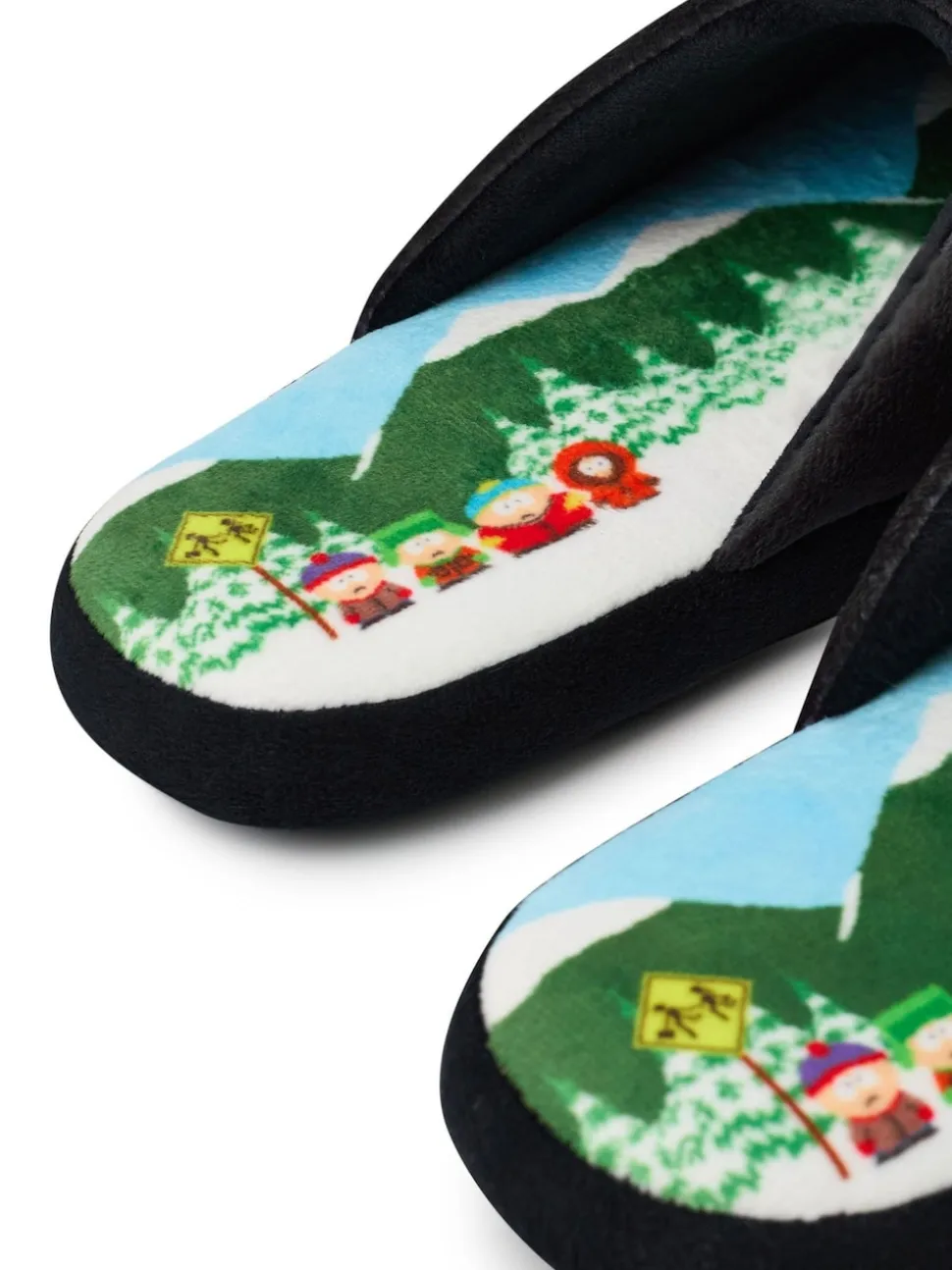 Vanilla Underground Black Mens Character Slippers