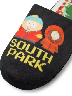 Vanilla Underground Black Mens Character Slippers