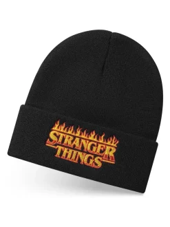 Vanilla Underground Black Adults Stranger Things Beanie Hat