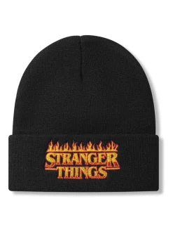 Vanilla Underground Black Adults Stranger Things Beanie Hat