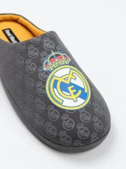 Vanilla Underground Black Real Madrid Logo Slippers