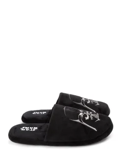 Vanilla Underground Black Slippers
