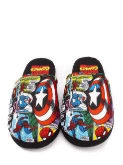 Vanilla Underground Black Marvel Mr Men Mr Lazy Slippers