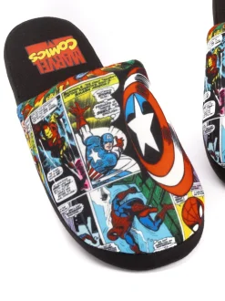 Vanilla Underground Black Marvel Mr Men Mr Lazy Slippers