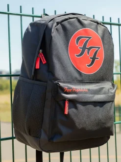 Vanilla Underground Black Foo Fighters Unisex Black Backpack