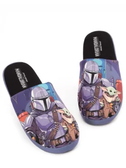 Vanilla Underground Black Star Mr Men Mr Lazy Slippers