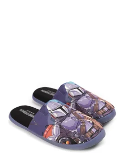 Vanilla Underground Black Star Mr Men Mr Lazy Slippers