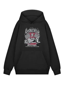 Vanilla Underground Black Mens 100% Cotton Gas Monkey Licensed Hoodie