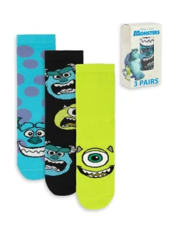 Vanilla Underground Blue Monsters Inc Calf Socks Set of 3