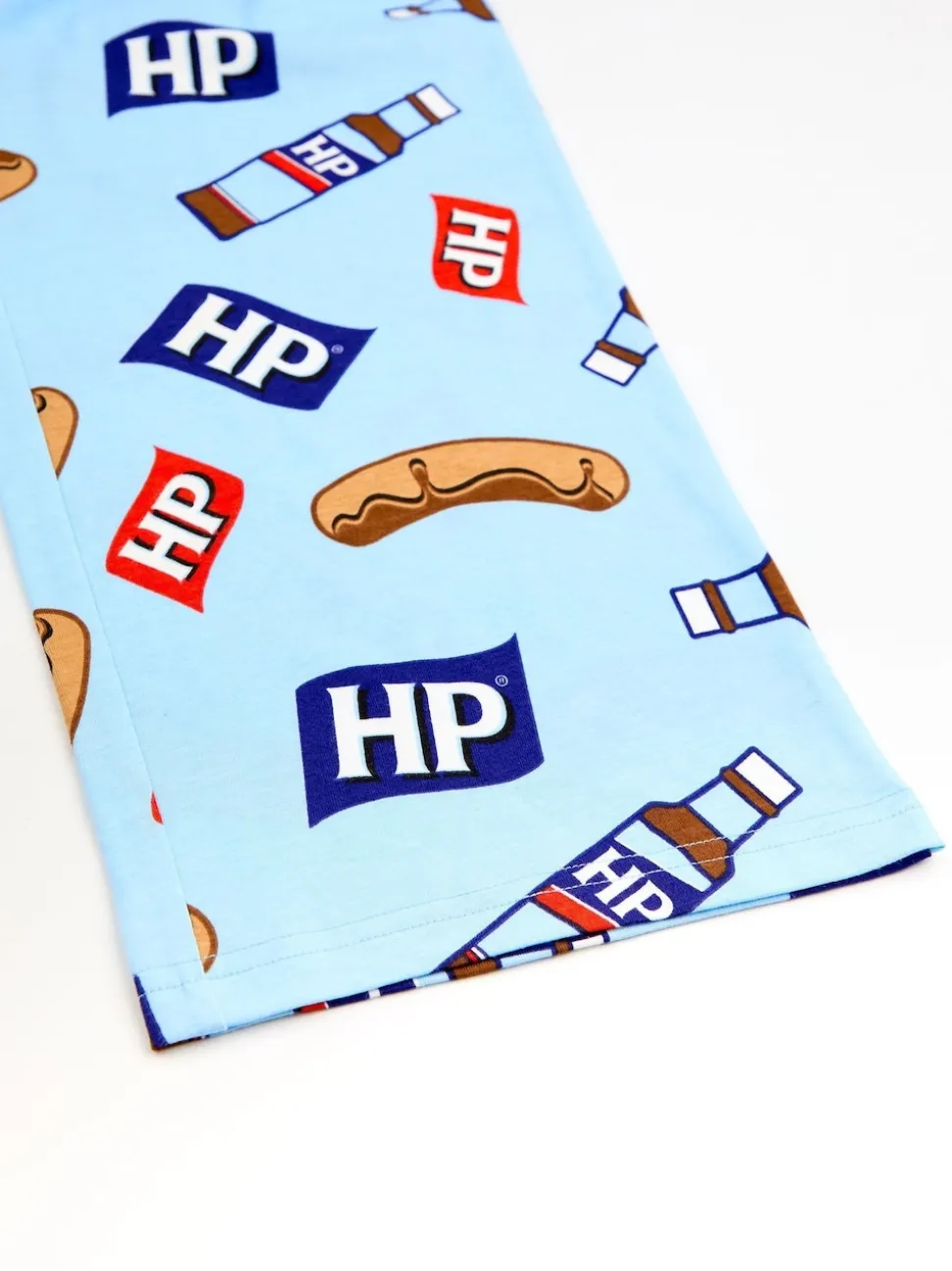 Vanilla Underground Blue Mens Heinz Multicoloured Lounge 100% Cotton Joggers