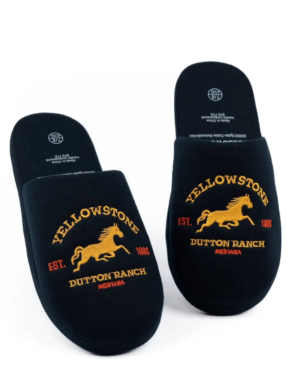 Vanilla Underground Blue Yellowstone Mule Slippers