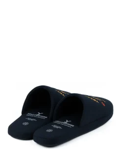 Vanilla Underground Blue Yellowstone Mule Slippers