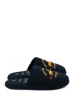 Vanilla Underground Blue Yellowstone Mule Slippers