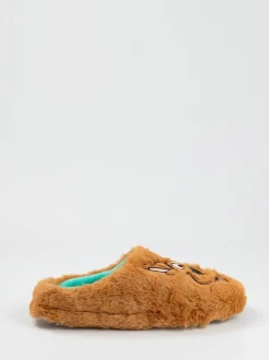 Vanilla Underground Brown Scooby Doo Character Face Slippers