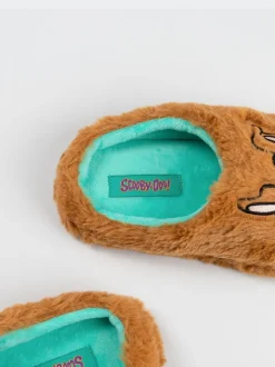 Vanilla Underground Brown Scooby Doo Character Face Slippers
