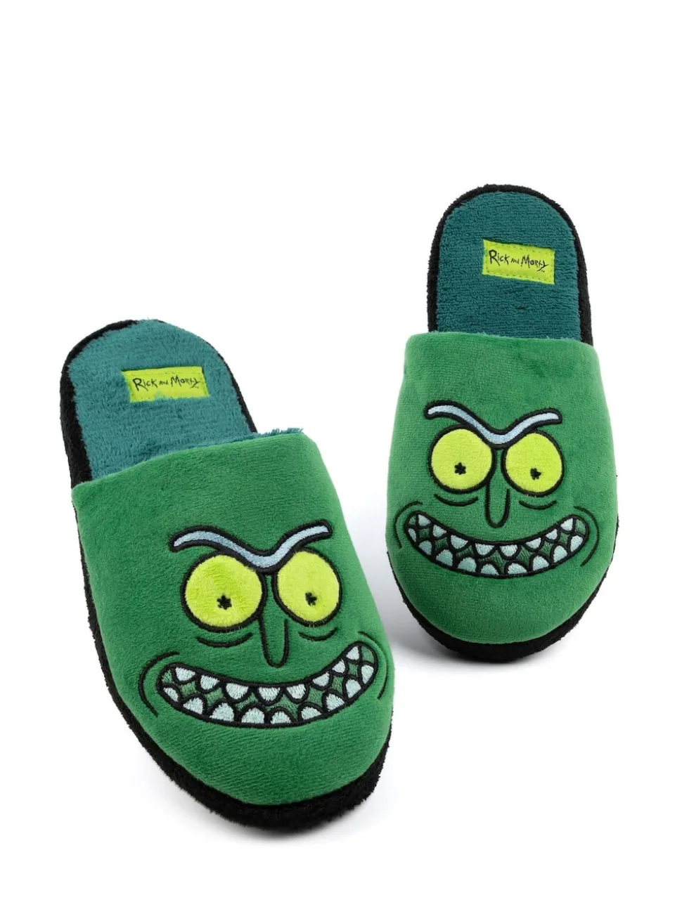Vanilla Underground Green Mens Rick And Morty Mule Slippers