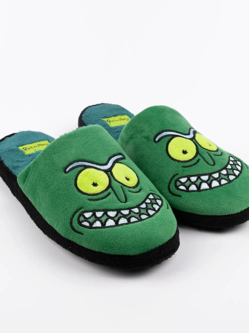 Vanilla Underground Green Mens Rick And Morty Mule Slippers