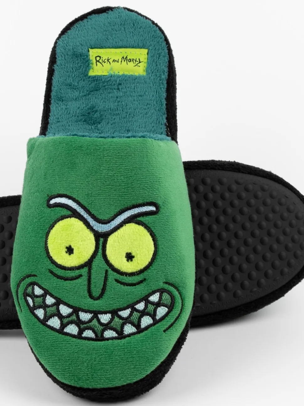 Vanilla Underground Green Mens Rick And Morty Mule Slippers