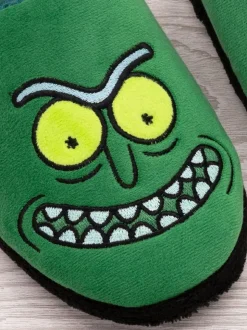 Vanilla Underground Green Mens Rick And Morty Mule Slippers